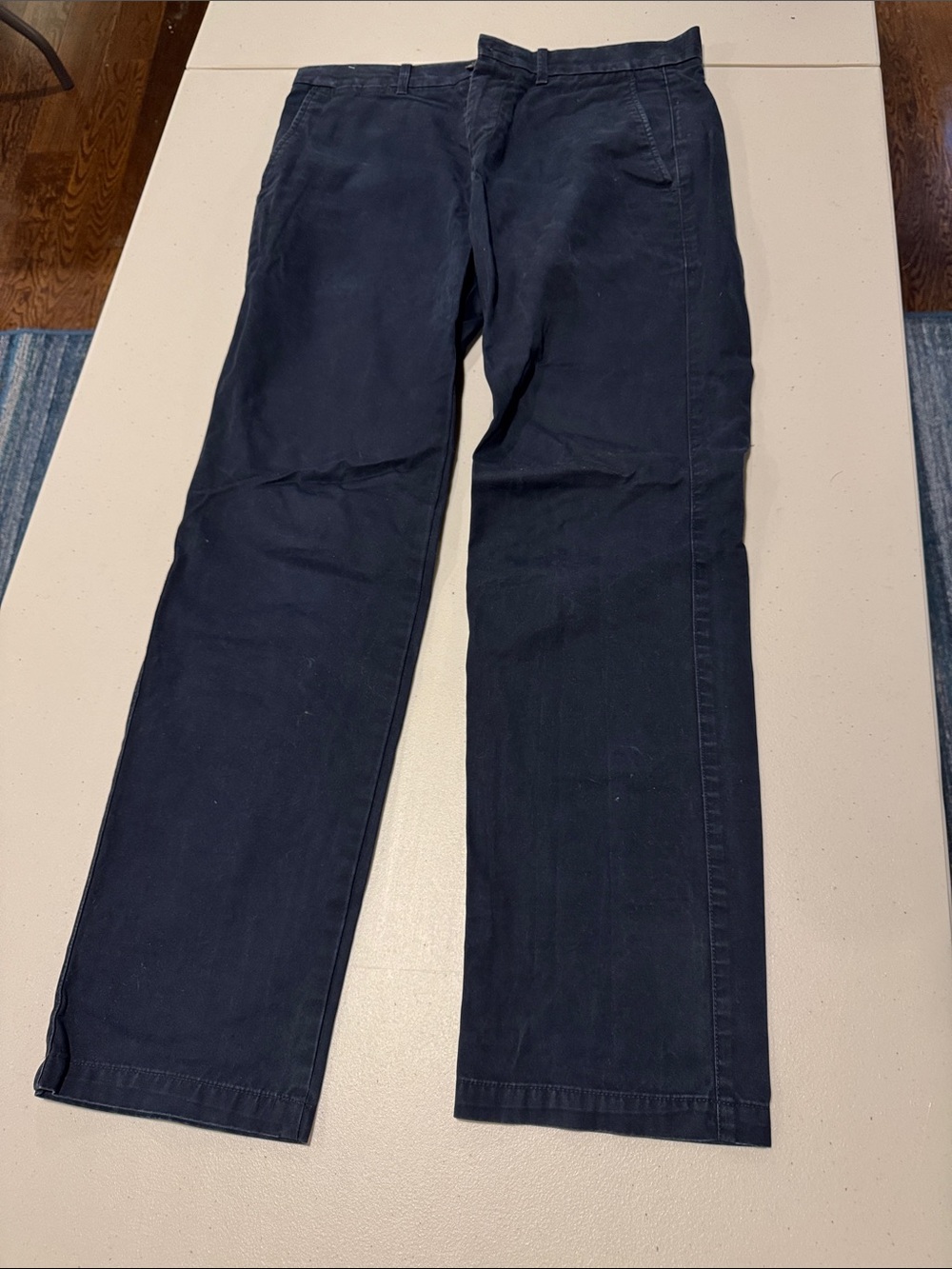 GAP Dark Navy Straight-Leg Chinos